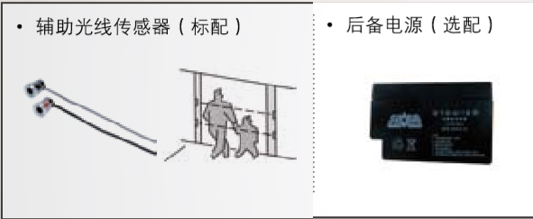 附加功能（备用电源、辅助光线传感器）